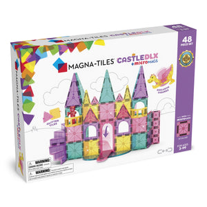 MAGNA-TILES Castle DLX + microMAGS 48 Piece Set