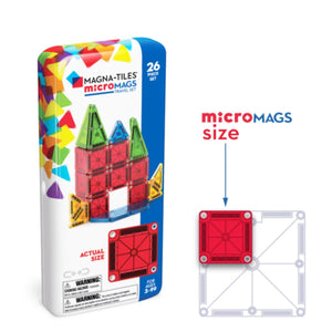 MAGNA-TILES microMAGS Travel 26 Piece Set