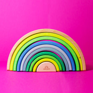 GRIMM'S Rainbow neon-green (10 pcs.) - playhao - Toy Shop Singapore