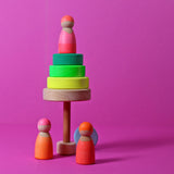 GRIMM'S Small Conical Tower neon-green - playhao - Toy Shop Singapore