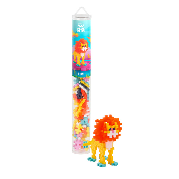 PLUS-PLUS Lion Sunny / 100 pcs Tube