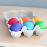 GRIMM'S Rainbow Balls / 6 Wooden Balls, Rainbow - playhao - Toy Shop Singapore