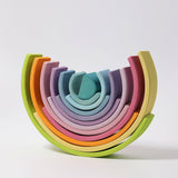 GRIMM'S 12 Piece Rainbow Large Pastel / Tunnel - playhao - Toy Shop Singapore