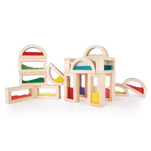 GUIDECRAFT Sensory Rainbow Blocks - 18 pc set - playhao - Toy Shop Singapore