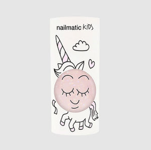 *** OBSOLETE *** NAILMATIC KIDS - Nail Polish - Polly - Clear Pink Glitter - playhao - Toy Shop Singapore