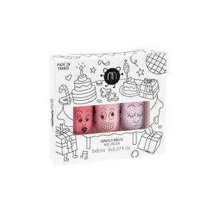 NAILMATIC KIDS - Nail Polish Set of 3 - Party (Cookie, Bella, Elliot) - playhao - Toy Shop Singapore