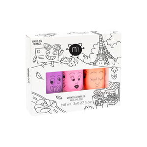 NAILMATIC KIDS - Nail Polish Set of 3 - Paris (Marshi, Dolly, Flamingo) - playhao - Toy Shop Singapore