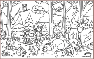 COLOUR ME MATS Into the Woods (Colouring Mat Bundle) - playhao - Toy Shop Singapore