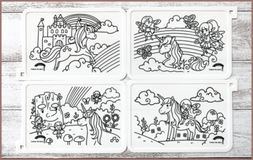 COLOUR ME MATS Magical Unicorns & Fairies (Colouring Mat Only) - playhao - Toy Shop Singapore